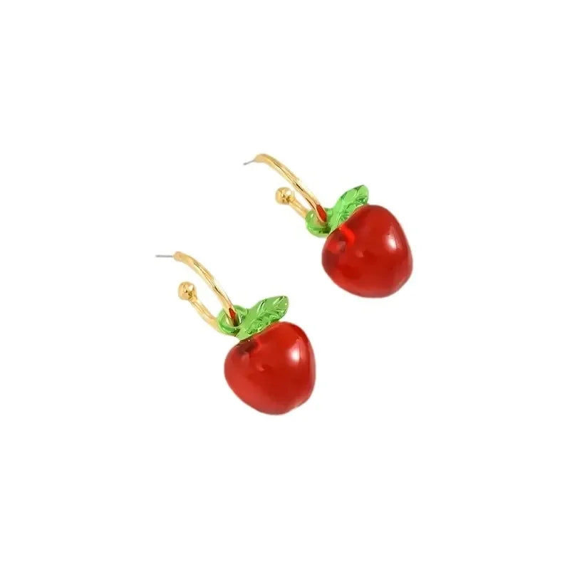Wholesale Apple resin earrings